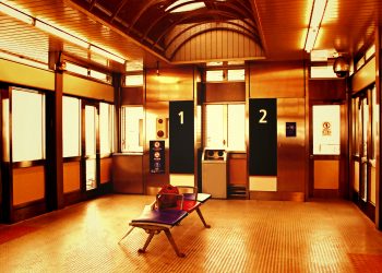 駅,都市,屋内,ヴィンテージ