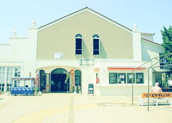 駅,町,屋外,夏,晴れ,昭和レトロ