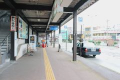 駅前,ロータリー,町,屋外,曇り