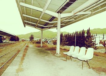 駅,廃墟,村,曇り,夏,屋外,昭和レトロ