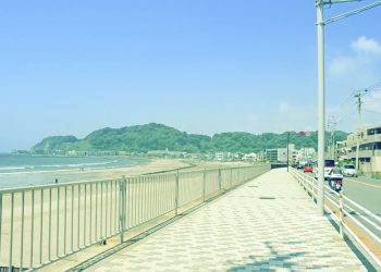 浜辺,都市,屋外,夏,晴れ,昭和レトロ