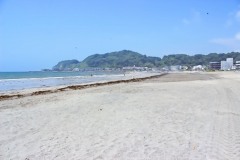 浜辺,町,夏,屋外,晴れ
