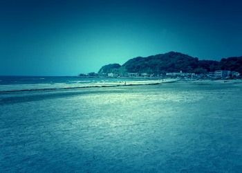 浜辺,町,夏,屋外,晴れ,ホラー