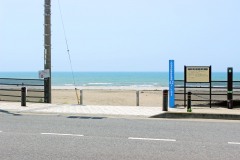 浜辺,町,夏,屋外,晴れ