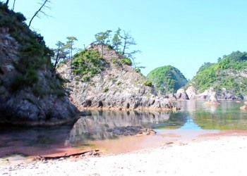 浜辺,村,夏,屋外,晴れ
