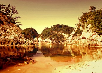 浜辺,夏,屋外,晴れ,ヴィンテージ