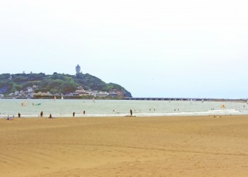 浜辺,夏,屋外,曇り