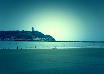 浜辺,夏,屋外,曇り,ホラー