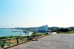 展望,村,屋外,夏,晴れ