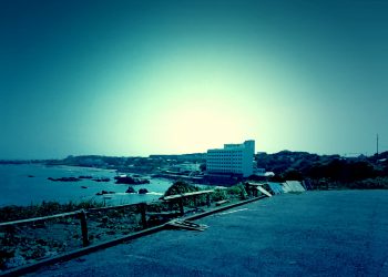 展望,村,屋外,夏,晴れ,ホラー