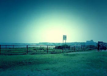 展望,村,屋外,夏,晴れ,ホラー