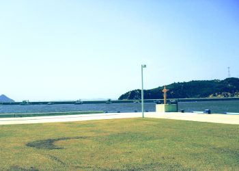 浜辺,町,晴れ,夏,屋外,昭和レトロ