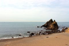 浜辺,村,屋外,秋,曇り
