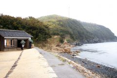 浜辺,漁村,屋外,秋,曇り