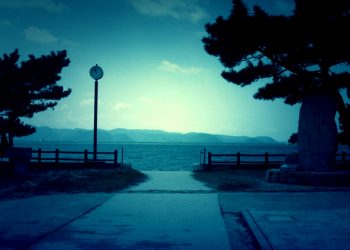 浜辺,漁村,屋外,夏,晴れ,ホラー