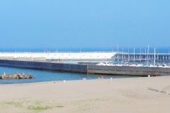 浜辺,町,屋外,夏,晴れ