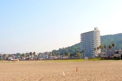 浜辺,町,屋外,夏,晴れ