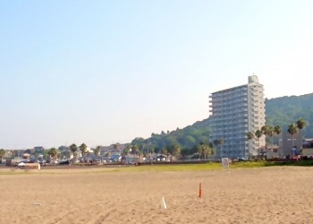 浜辺,町,屋外,夏,晴れ