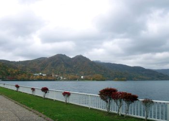 湖岸,町,曇り,冬,屋外