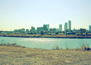 川,都市, 屋外, 秋,晴れ,昭和レトロ