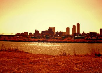 川,都市, 屋外, 秋,晴れ,ヴィンテージ