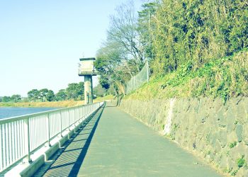 川,町, 屋外, 冬,晴れ,昭和レトロ