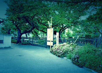 川,町,夏,屋外,曇り,ホラー