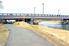 川,町,屋外,秋,晴れ