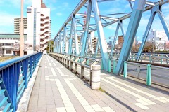 橋,町,屋外,秋,晴れ