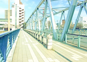 橋,町,屋外,秋,晴れ,昭和レトロ