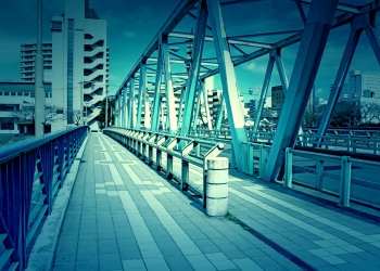 橋,町,屋外,秋,晴れ,ホラー