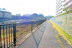 川,橋,町,屋外,春,晴れ