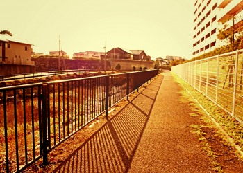 川,橋,町,屋外,春,晴れ,ヴィンテージ