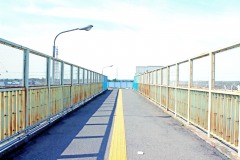 川,橋,町,屋外,春,晴れ