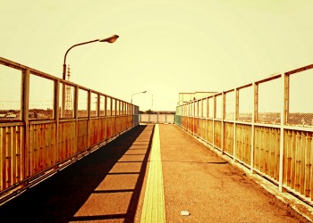 川,橋,町,屋外,春,晴れ,ヴィンテージ