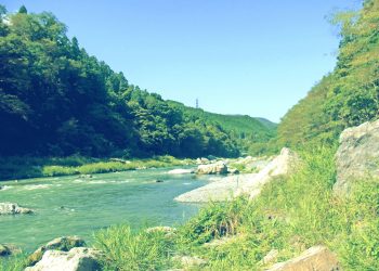 川,アウトドア,屋外,夏,昭和レトロ