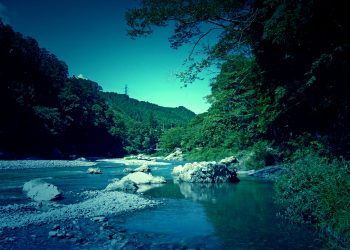川,アウトドア,屋外,夏,ホラー