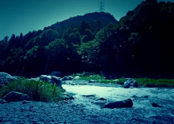 川,アウトドア,屋外,夏,ホラー