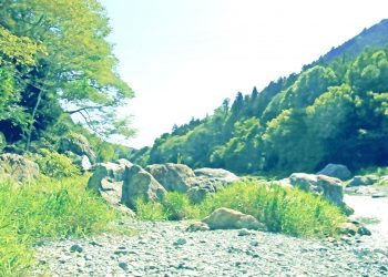 川,アウトドア,屋外,夏,昭和レトロ