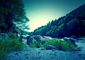 川,アウトドア,屋外,夏,ホラー