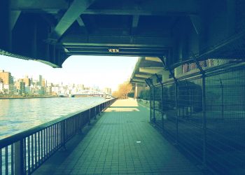 川,街,橋,屋外,夏,晴れ,昭和レトロ