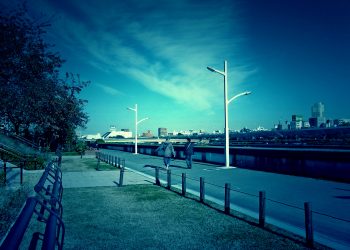 川,町,晴れ,秋,屋外,ホラー