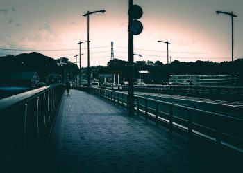 橋,町,屋外,秋,曇り,ホラー