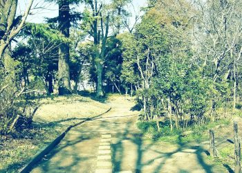 町,公園,冬,屋外,晴れ,昭和レトロ