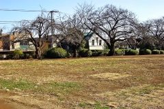 町,公園,冬,屋外,晴れ
