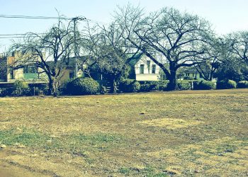 町,公園,冬,屋外,晴れ,昭和レトロ