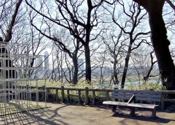 町,公園,冬,屋外,晴れ