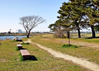 町,公園,冬,屋外,晴れ