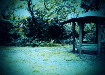 公園,町,曇り,屋外,ホラー