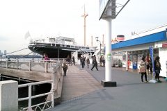 港,都市,公園,屋外,秋,曇り